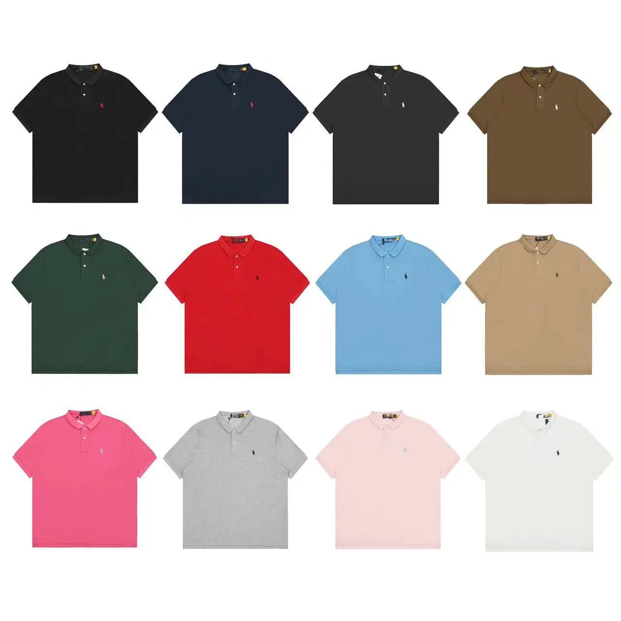 Retro classic short-sleeved Polo shirt business all-match T-shirt for men and women  