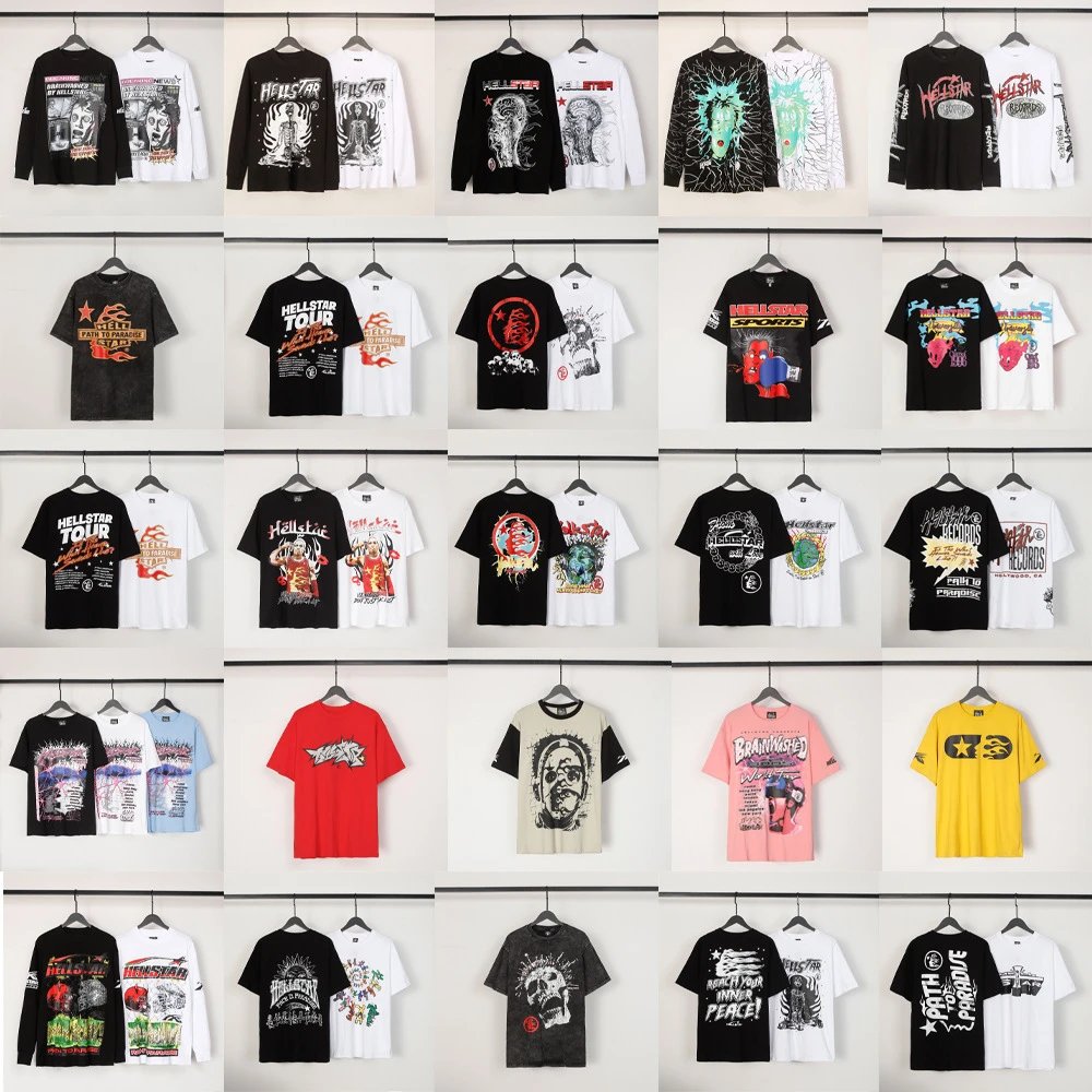 High street male and female couples casual loose printed short sleeves round neck short sleeves  