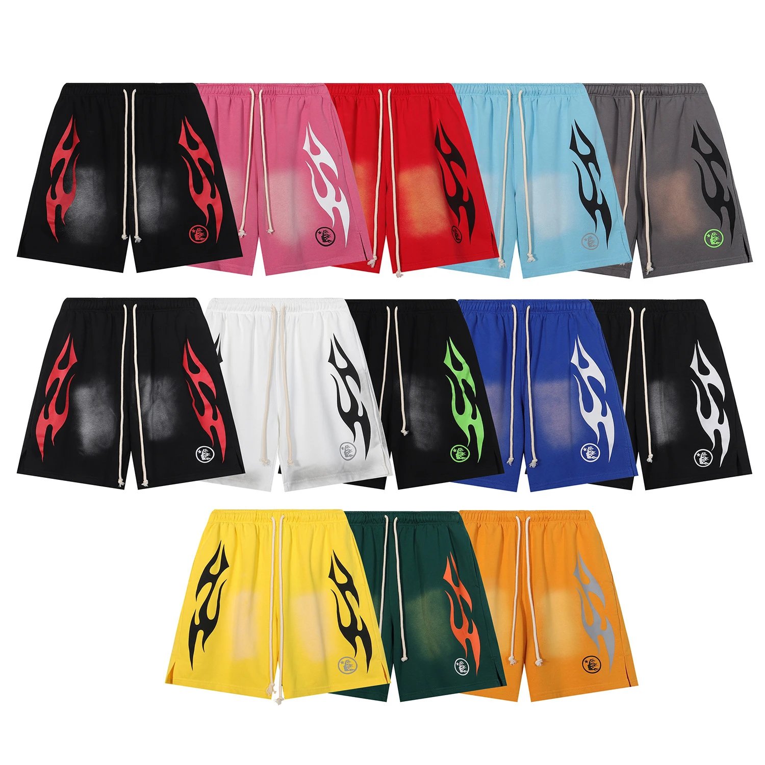 European and American niche high street retro washed five-length pants casual beach shorts for men and women  