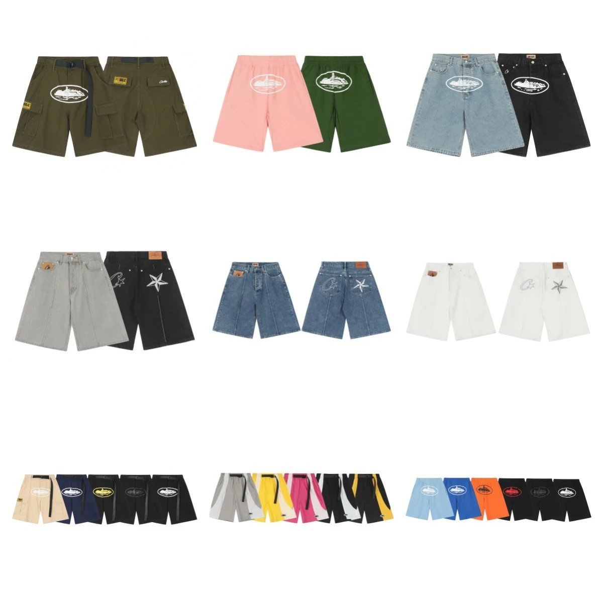 Loose casual men's and women's quarter pants  