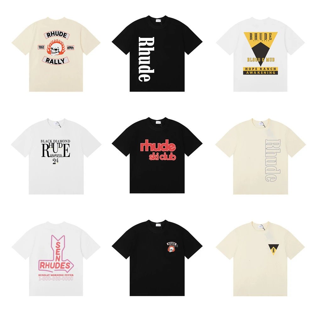 Short sleeve t-shirts for men and women high street half sleeves  