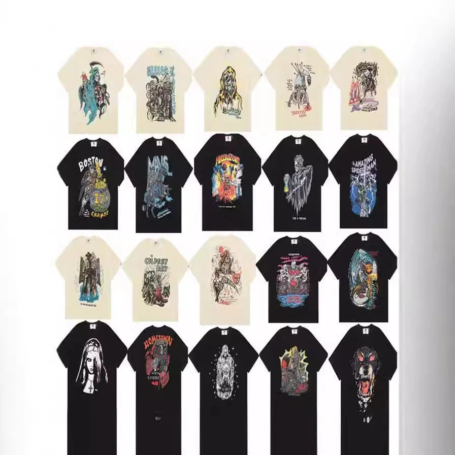 Men's loose casual round neck short sleeve T-shirt  