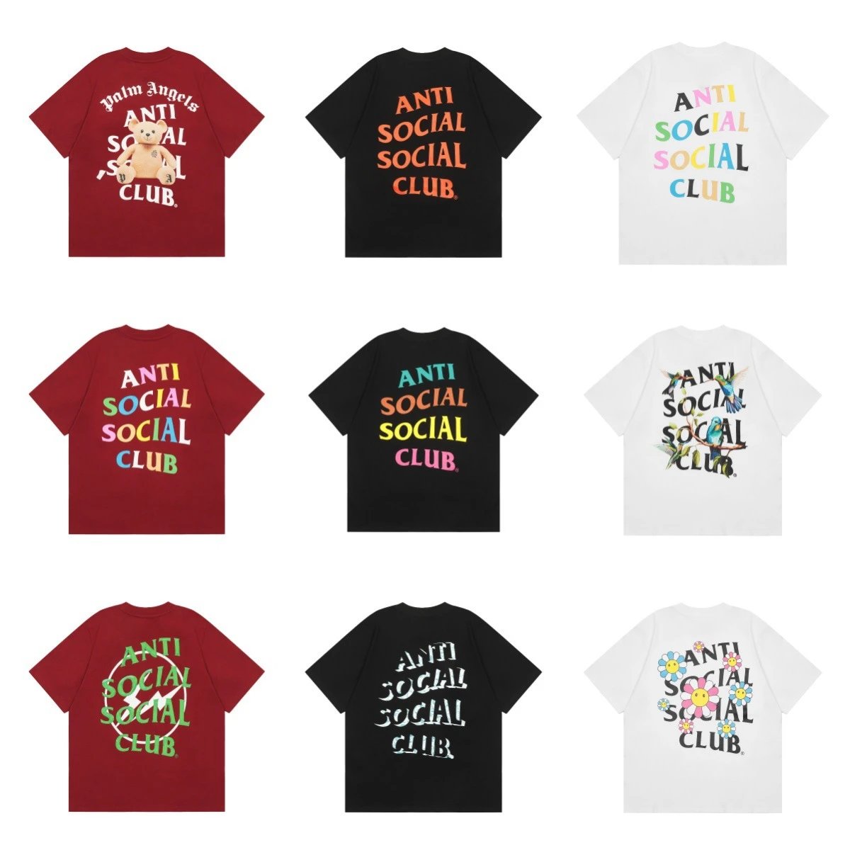 Short sleeve t-shirts for men and women high street half sleeves  