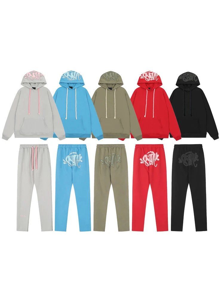 Loose sweatshirt hoodie sweatpants street casual suit for men and women couples  