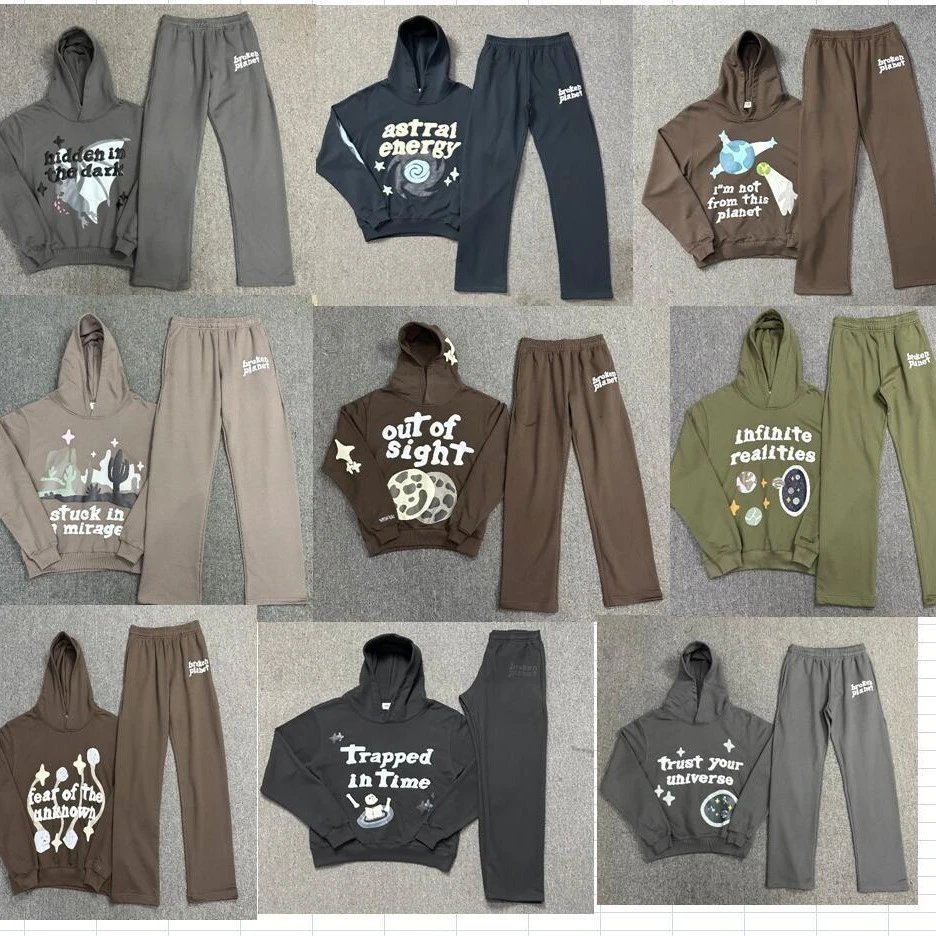 Street foam graffiti printed hooded sweatshirt for men and women loose casual hoodie  